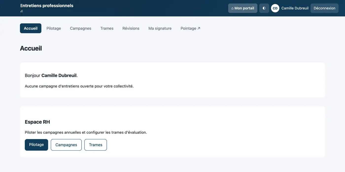 Une campagne d'entretiens professionnels